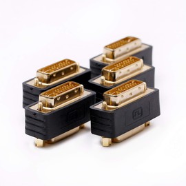 Arnorin DVI Adapter dvi-d Male to dvi-i Female Port Saver Compact Moulded Gold Plated 5 Pack
