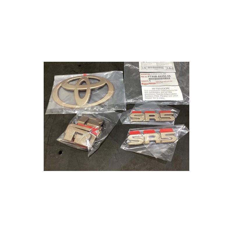 Toyota 4Runner Bronze Emblem Overlay Set, 2025+, SR5, Genuine OEM