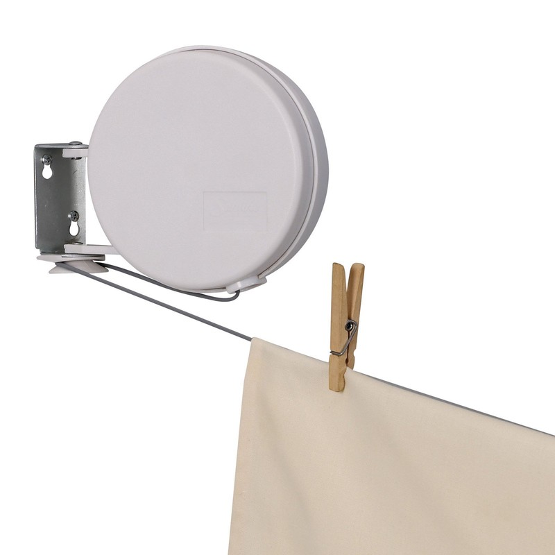 Household Essentials Single Line Retractable Clothesline for Hanging Laundry, 40