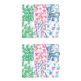 Sarini 12 Pieces Binder Dividers, A5 Dividers, 6 Holes PVC Insertable Folder Index Pages, Plastic Index Labels, Folder Dividers for Notebook, Travel Journal (6 Floral Styles)