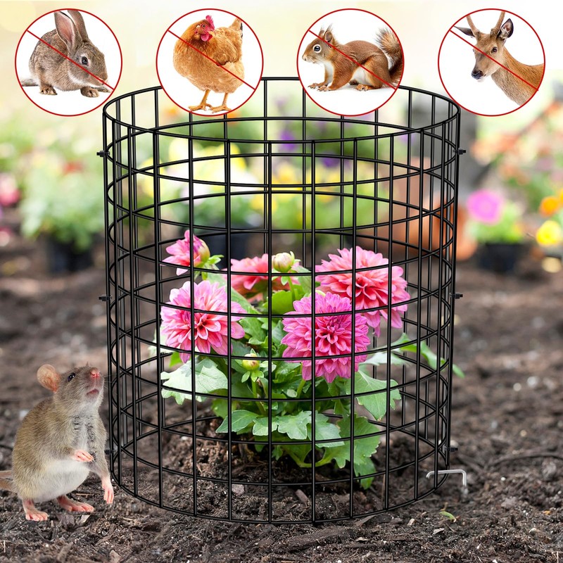 U0U 15PCS 5 Pack Plant Protector from Animals, Metal Mesh