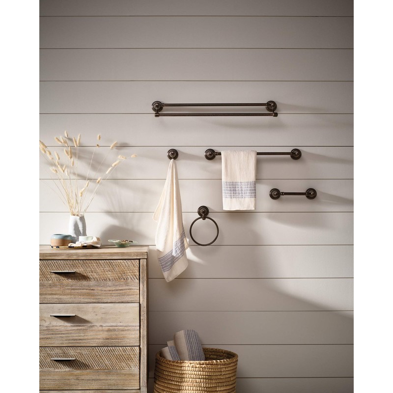 Moen DN3622ORB Inspirations 24-Inch Double Towel Bar, Oil Rubbed Bronze