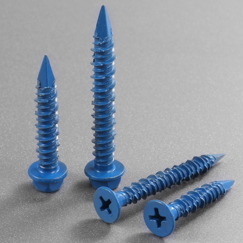 VGBUY 3/16x1-3/4 Inch 75Pcs Hex Head Concrete Screws, Screws Anchor