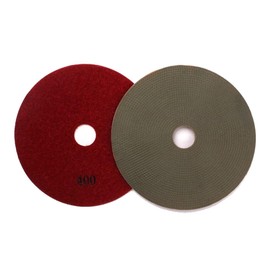 6" Electroplated Diamond Polishing Pads- 400 Grit Wet Dry Sanding for Granite Marble Concrete Ceramics Glass (6"-400 Grit-1PCS)
