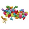 Alphabet Lacing Beads 51Pcs Wooden Toys Strings Letters Parent Child