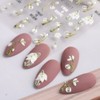 LANODO 3 Pcs Nail Stickers 5D Spring Multiple Styles DIY