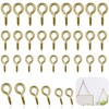 FLEXNOVA Pack of 300 Small Screw Hooks, 8/10/12 mm Screw