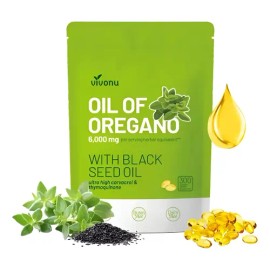 Aceite De Orégano300cápsulas Con Aceite De Semilla Negra