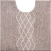 Fluffy and Fluffy Texture Toilet Mat, 23.6 x 23.6 inches