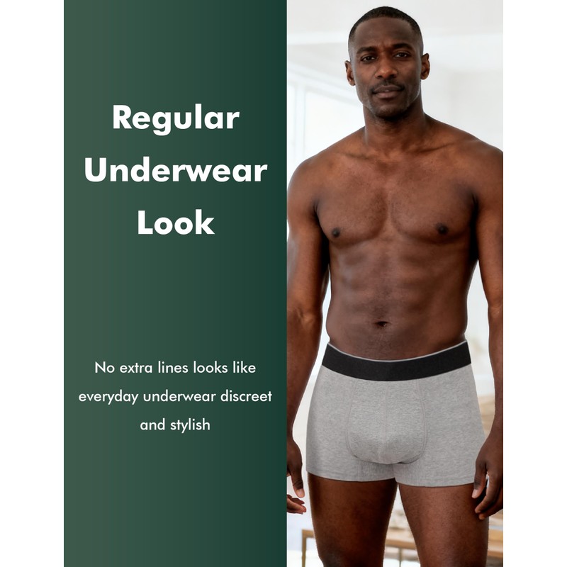 AIRCUTE Men Urinary Incontinence Underwear Washable Absorbency Soft Bladder Leak