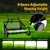 ZERNEIL 20-Inch 9 Gears Manual Lawn Mower, 5-Blade Hand Push