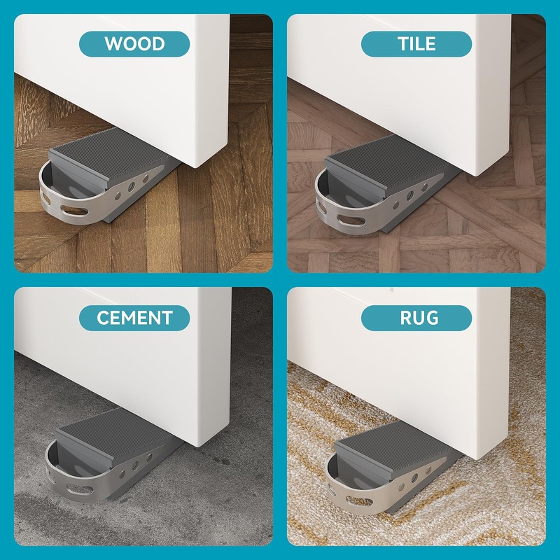 FLORA GUARD 2 Pack Door Wedge Rubber - Heavy Duty