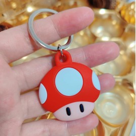 Airtag Compatible Protective Case Cover, Full Protection, Lost Prevention, Unisex, For Airtag Trucker Protective Cover, Fall Prevention, Stylish, Moe, Comes with Ring Rope, Pack of 1 (Red)