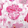 MDUKOIN Pink Shower Curtain, Western Cowgirl Cute Disco Shower Curtain