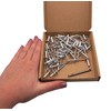 SKIR'CO (50 pcs) Large Flange Aluminium Blind Rivets 4.0 x