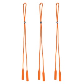 HARFINGTON 2pcs Glasses Strap Adjustable Eyeglasses Strap Silicone Sunglasses Holder Strap Eyewear Retainer Lanyards String for Men Women Children, Orange