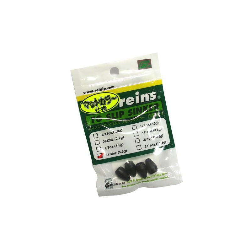 Reins Raines TG Slip Sinker Matte Color specification 1/2oz 1oz