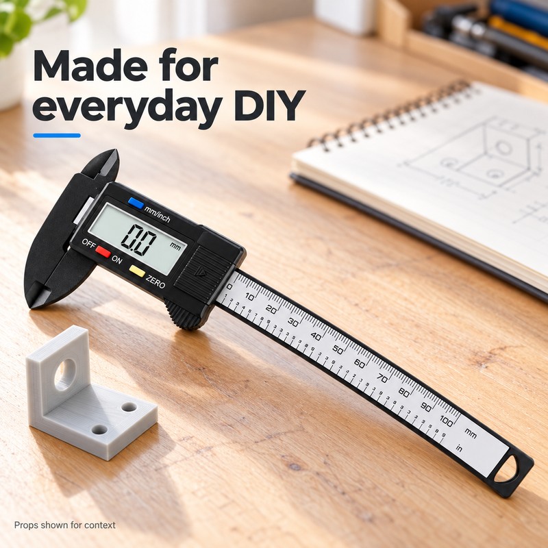 Digital Caliper with LCD Display, 100mm and 150mm Electronic Measuring