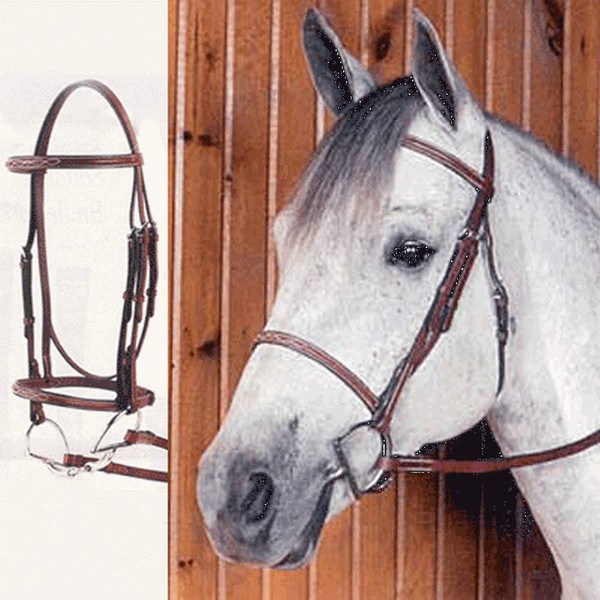 Kincade Raised Fancy Stitched Full Bridle, Brown