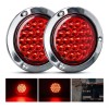 ROMERADOS 2pcs Plafon 24 Led Redondo Camion Cuarto Estrobo Stop