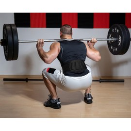 Weightlifting Belt (+ Training Plans) Fitness Belt for Bodybuilding, Strength Training, Weightlifting and Crossfit Training - Weightlifting Belt for Men and Women (XL, Black)