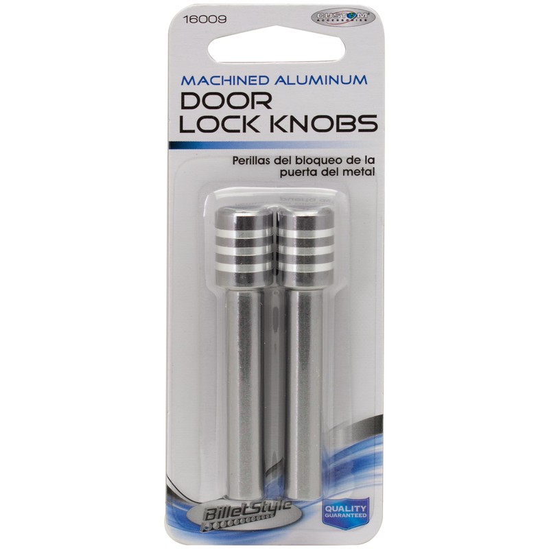 Custom Accessories 16009 Charcoal Billet Door Lock Knob