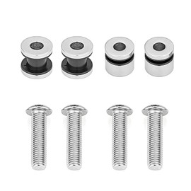 Quick Release Luggage Racks Sissy Bar Backrest Detachable Docking Hardware Kit Fits for Harley FLSTN Softail Fat Boy FLS FXS 2003-2017 16