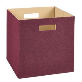 ClosetMaid Decorative Fabric Storage Bin, Cabernet