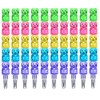 Acfun 15PCS Stackable Bear Pencils, Plastic Non-Sharpening Stacking Pencil，5 in