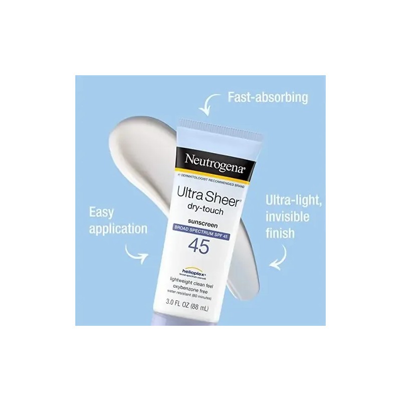 2x Neutrogena Protector Solar Ultra Sheer Dry-touch 45 Fps
