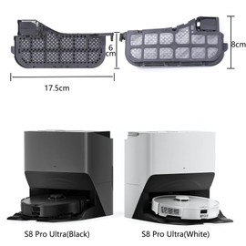 Copeeanzy High-Speed Cleaning Brush and Water Filter for Roborock S8 Pro Ultra,for for Mop Washing and Dock Self-Cleaning Replace Accessory Parts