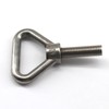 (3 Pieces) M8x290mm Triangular Lifting Eye Bolt Machine Bolt 304