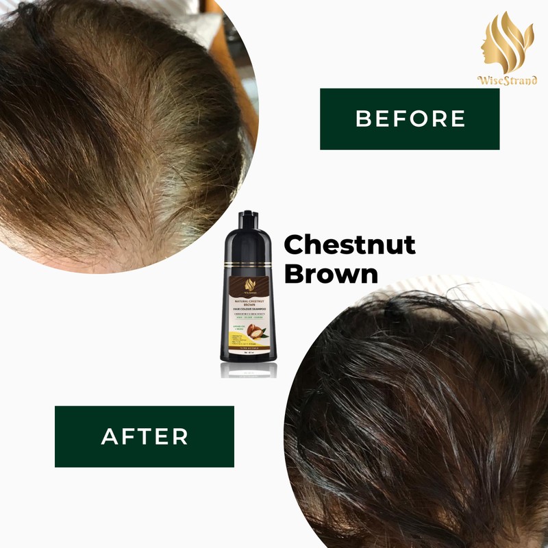 WiseStrand KKM Approved WiseStrand Natural Hair Dye Colour Shampoo |
