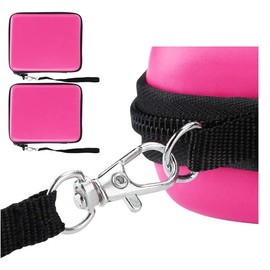 SILCOSTAR Carry Storage Travel EVA Hard Protective Case Cover For 2DS Condole & Accessories with Double Zipper and 8 Game Holders For 2DS Game (Pink)