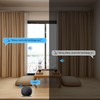 LIAONFOY WiFi Controlled Curtain Switch Flush-Mounted Intelligent Touch Switch Remote