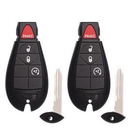 MechanMagic Key Fob Fobik Replacement Fits for Dodge Ram 1500 2013-2021 2500 3500 4500 5500 2013-2018 Pickup Truck Keyless Entry Remote Start Control GQ4-53T 4B Set of 2