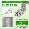 Trellis Wire for Climbing Plants Outdoor, 30 Set Wall Wire