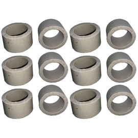 Aquarium Plant Weight Ceramic Ring Pot 12 Pack Plant Anchor Anti Floating Plants Water Plants Fix Ring Aquarium Plant Weights Pot by Awesome Aquatic (12 Pack Rings)