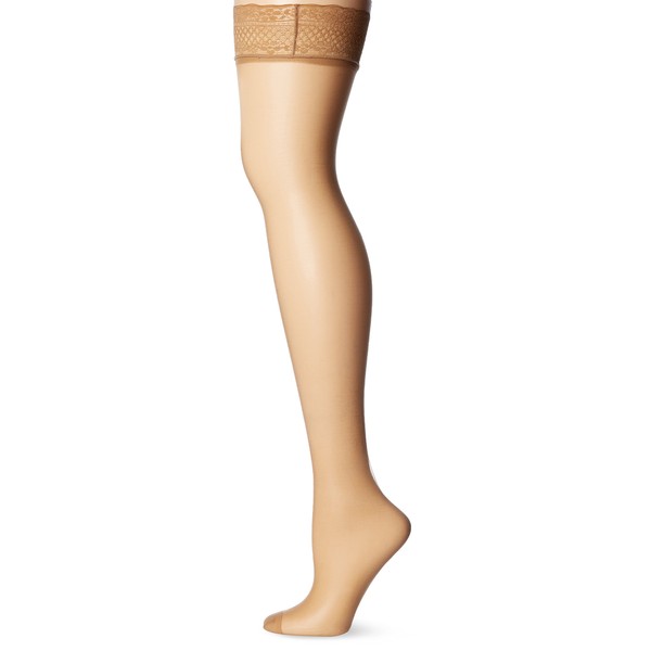 Dim Women's UP VOILE BAS 15 DEN Hold-up Stockings, Beige