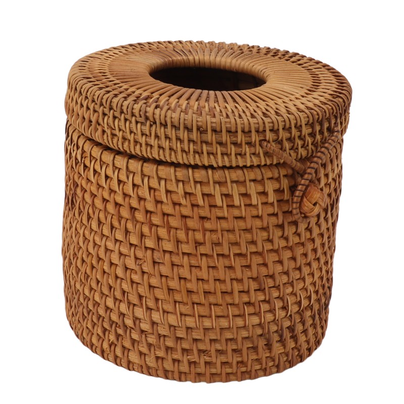 Rectangular Rattan Tissue Box Cover Rattan Woven Tissue Box Holder