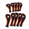 10 Pcs Golf Iron Head Cover Set with Zipper Golf