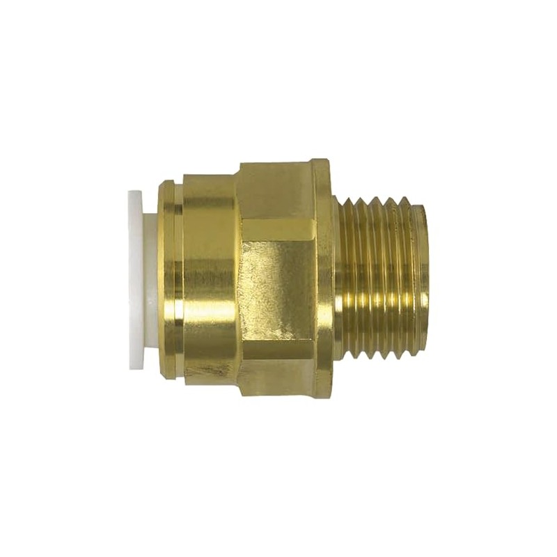 John Guest Brass Male Connector BSP - 10mm x 1/2