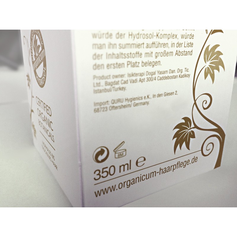 organicum - Shampoo (350 ml) vegan, with hydrosol for hair/scalp