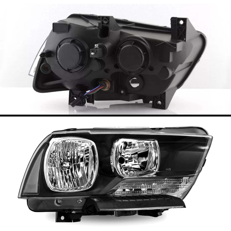 corkiauto Headlights Assembly Compatible with 2011 2012 2013 2014 Dodge