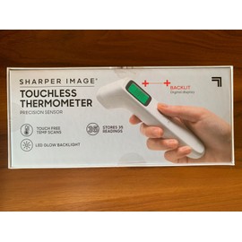 Sharper Image Touchless Thermometer No Contact Touch Free Infrared Sensors Digital Forehead