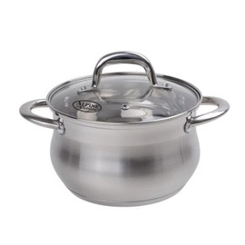 Alpine Cuisine Stainless Steel Dutch Oven Belly Shape 4 Quart - Dutch Oven Pot with Lid, Stove Stop Cookware for Cooking, Comfortable Handles, Dishwasher Safe & Easy to Clean