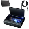 PINEWORLD Biometric Gun Safe For Handgun, Pistol Safe with Fingerprint/Backlit