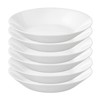 IKEA Tempered Glass Deep Plates (6 Pieces, White, 20 cm)