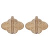 Set of 2 Door Hinge, Antique Furniture Hinge Small Brass