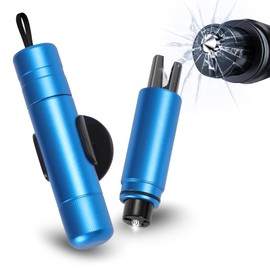 Sosayet 2 in 1 Seat Belt Cutter Emergency Hammer - 2 Pieces Hammerdex Glass Breaker - Emergency Hammer Car with Belt Cutter - Upgraded Emergency Rescue Tool - Safety Hammer Car for Bus, Car, Truck